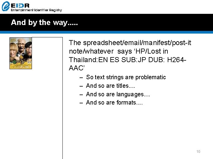 And by the way. . . The spreadsheet/email/manifest/post-it note/whatever says ‘HP/Lost in Thailand: EN And by the way. . . The spreadsheet/email/manifest/post-it note/whatever says ‘HP/Lost in Thailand: EN
