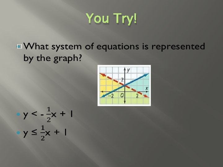 You Try! � 