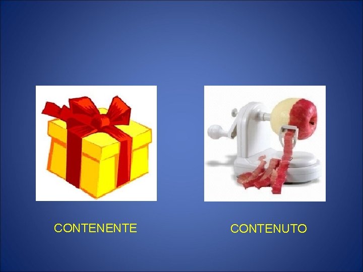 CONTENENTE CONTENUTO 