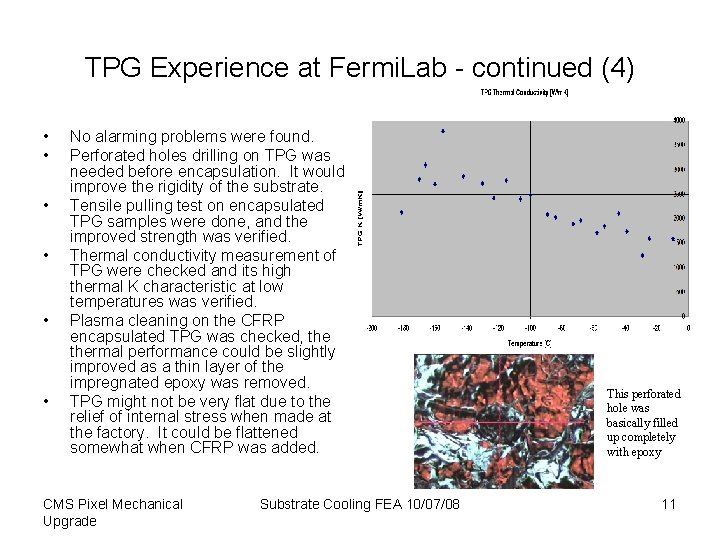 TPG Experience at Fermi. Lab - continued (4) • • • No alarming problems TPG Experience at Fermi. Lab - continued (4) • • • No alarming problems