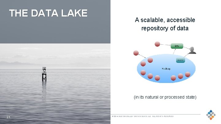 THE DATA LAKE A scalable, accessible repository of data (in its natural or processed