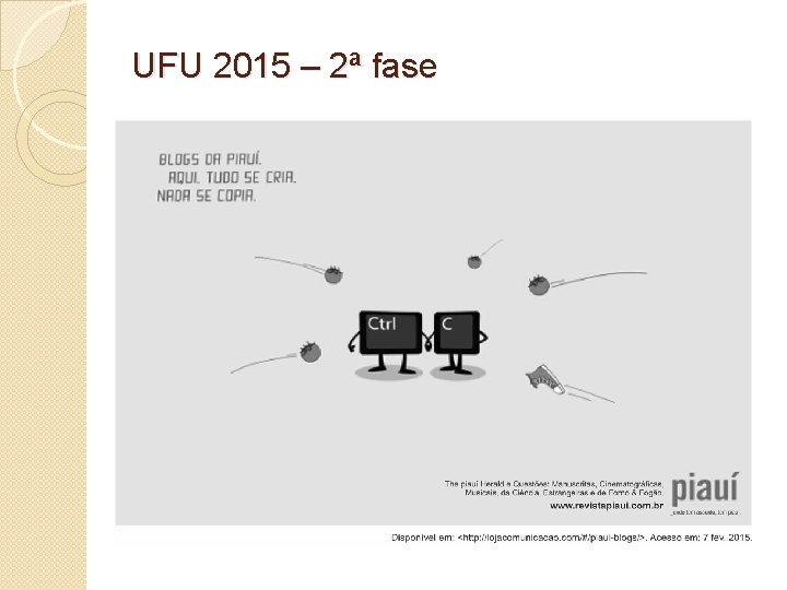 UFU 2015 – 2ª fase 