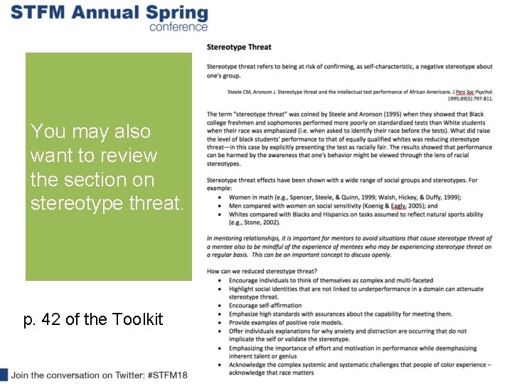 You may also want to review the section on stereotype threat. p. 42 of