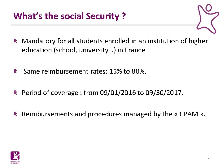 What’s the social Security ? Mandatory for all students enrolled in an institution of