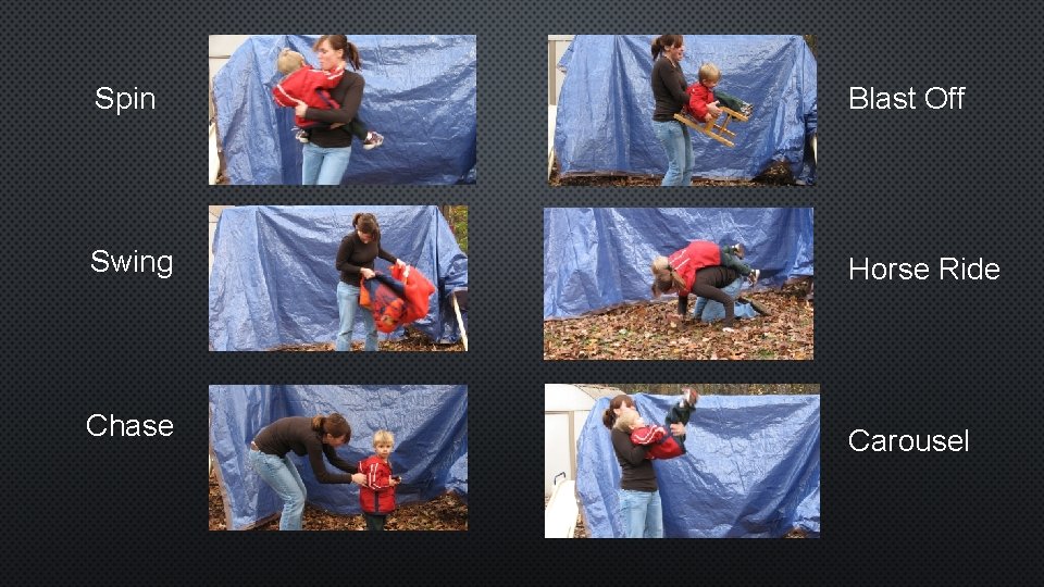Spin Blast Off Swing Horse Ride Chase Carousel 