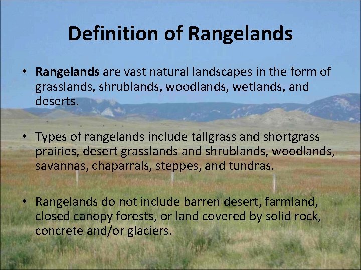 Provincial Rangelands Sustainable Rangeland Management Rocky Lemus Extension Forage Specialist