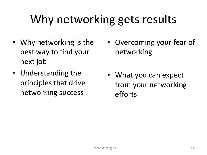 Why networking gets results • Why networking is the best way to find your Why networking gets results • Why networking is the best way to find your