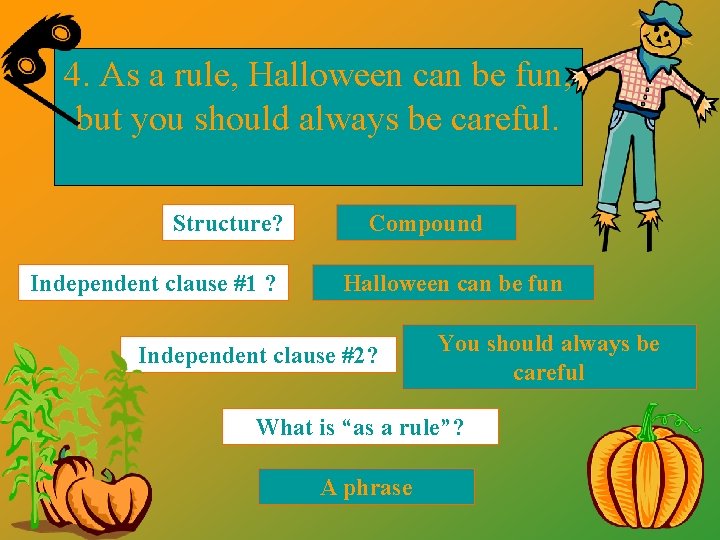4. As a rule, Halloween can be fun, but you should always be careful.