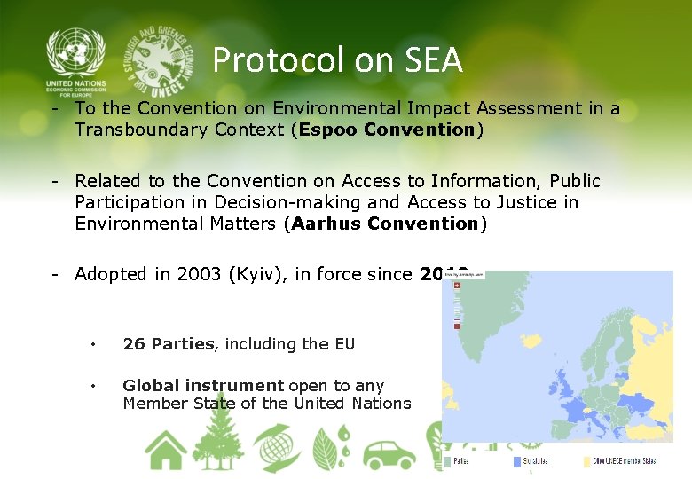 Protocol on SEA - To the Convention on Environmental Impact Assessment in a Transboundary