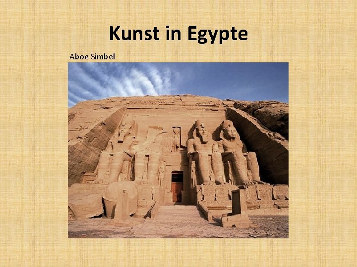 Kunst in Egypte Aboe Simbel 