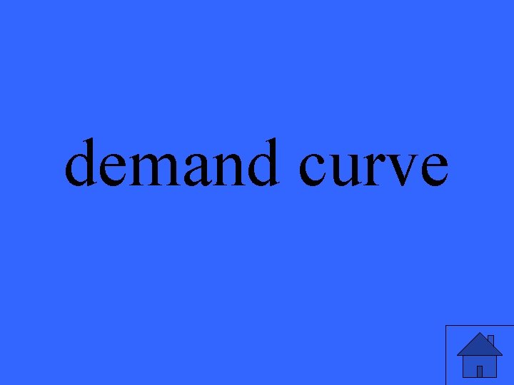 demand curve 