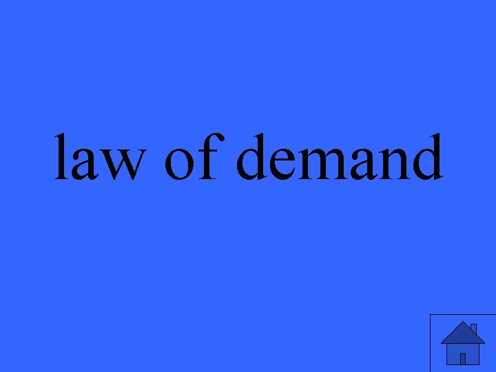 law of demand 