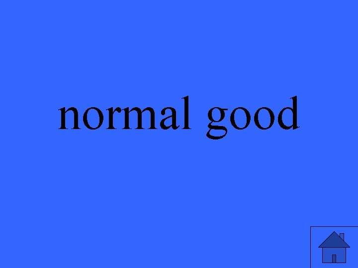 normal good 