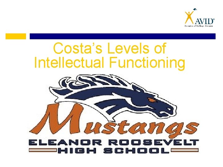 Costa’s Levels of Intellectual Functioning 