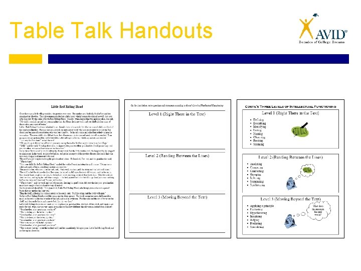 Table Talk Handouts 