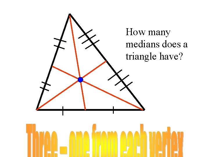 How many medians does a triangle have? 