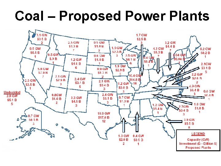 Coal – Proposed Power Plants 