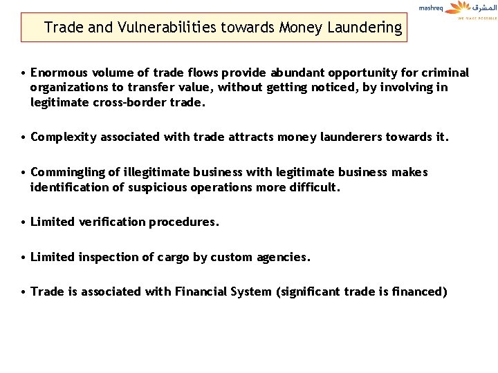 Money Laundering Risks In International Trade Trade Based