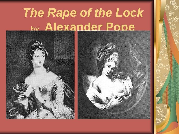 The Rape of the Lock by Alexander Pope 