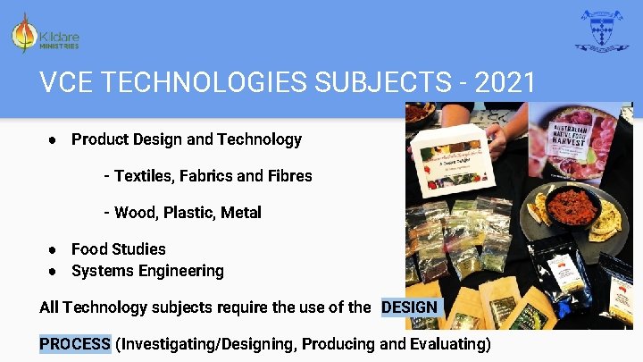 VCE TECHNOLOGIES SUBJECTS - 2021 ● Product Design and Technology - Textiles, Fabrics and