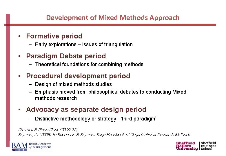 Making Sense of Mixed Methods Research BAM 2015