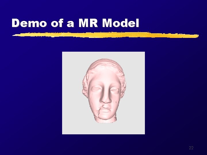 Demo of a MR Model 22 