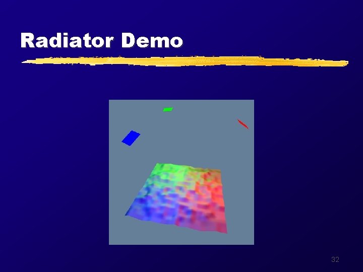 Radiator Demo 32 