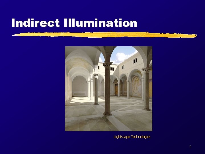 Indirect Illumination Lightscape Technologies 9 