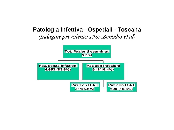 Patologia Infettiva - Ospedali - Toscana (Indagine prevalenza 1987, Bonadio et al) 