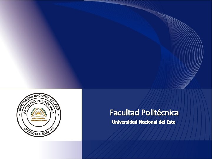 Facultad Politécnica Universidad Nacional del Este 