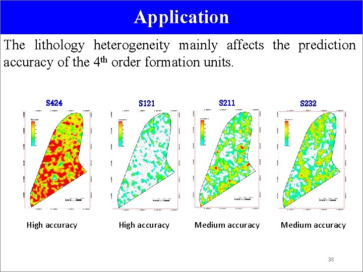 Application The lithology heterogeneity mainly affects the prediction accuracy of the 4 th order
