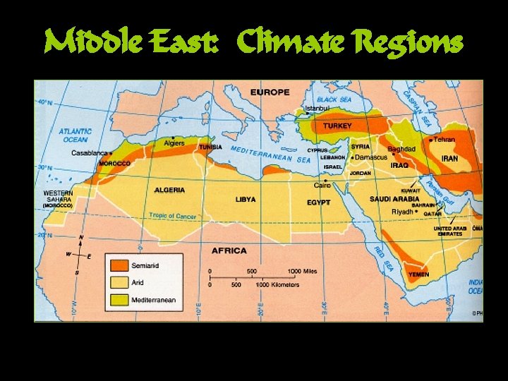 Middle East: Climate Regions 