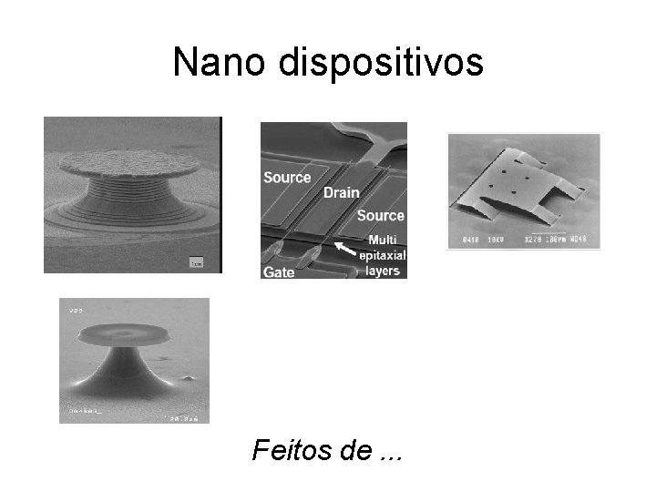 Nano dispositivos Feitos de. . . 