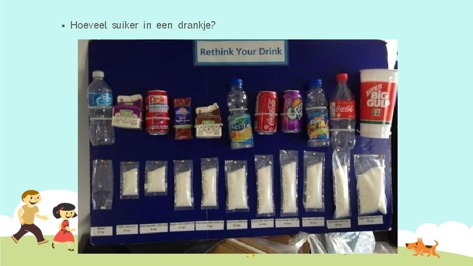 § Hoeveel suiker in een drankje? 