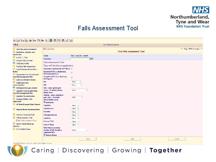 Falls Assessment Tool Falls Assessment Tool