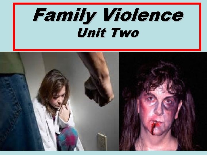 Family Violence Unit Two 