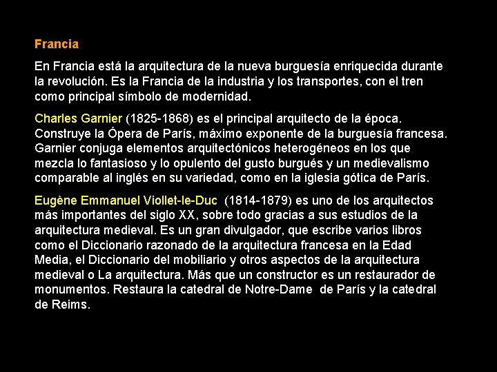 Francia En Francia está la arquitectura de la nueva burguesía enriquecida durante la revolución.