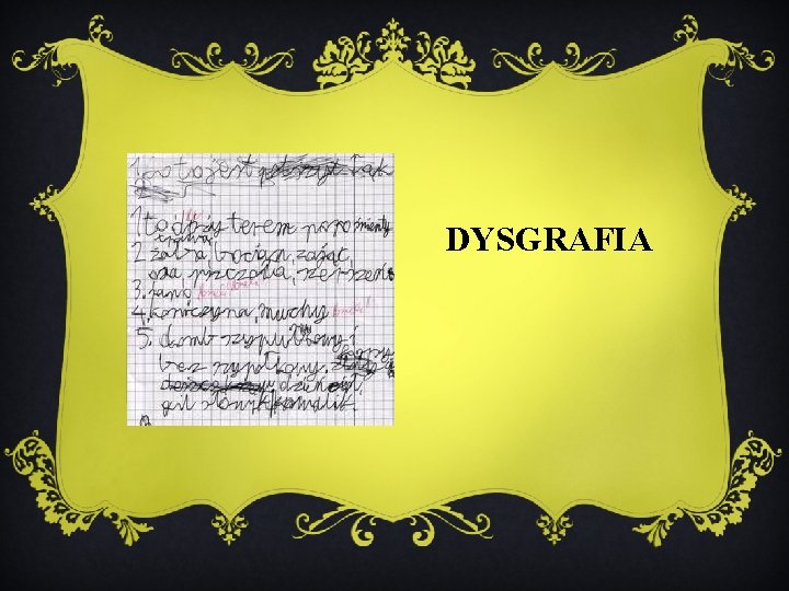 DYSGRAFIA 