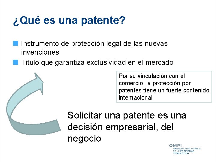 ¿Qué es una patente? Instrumento de protección legal de las nuevas invenciones Título que