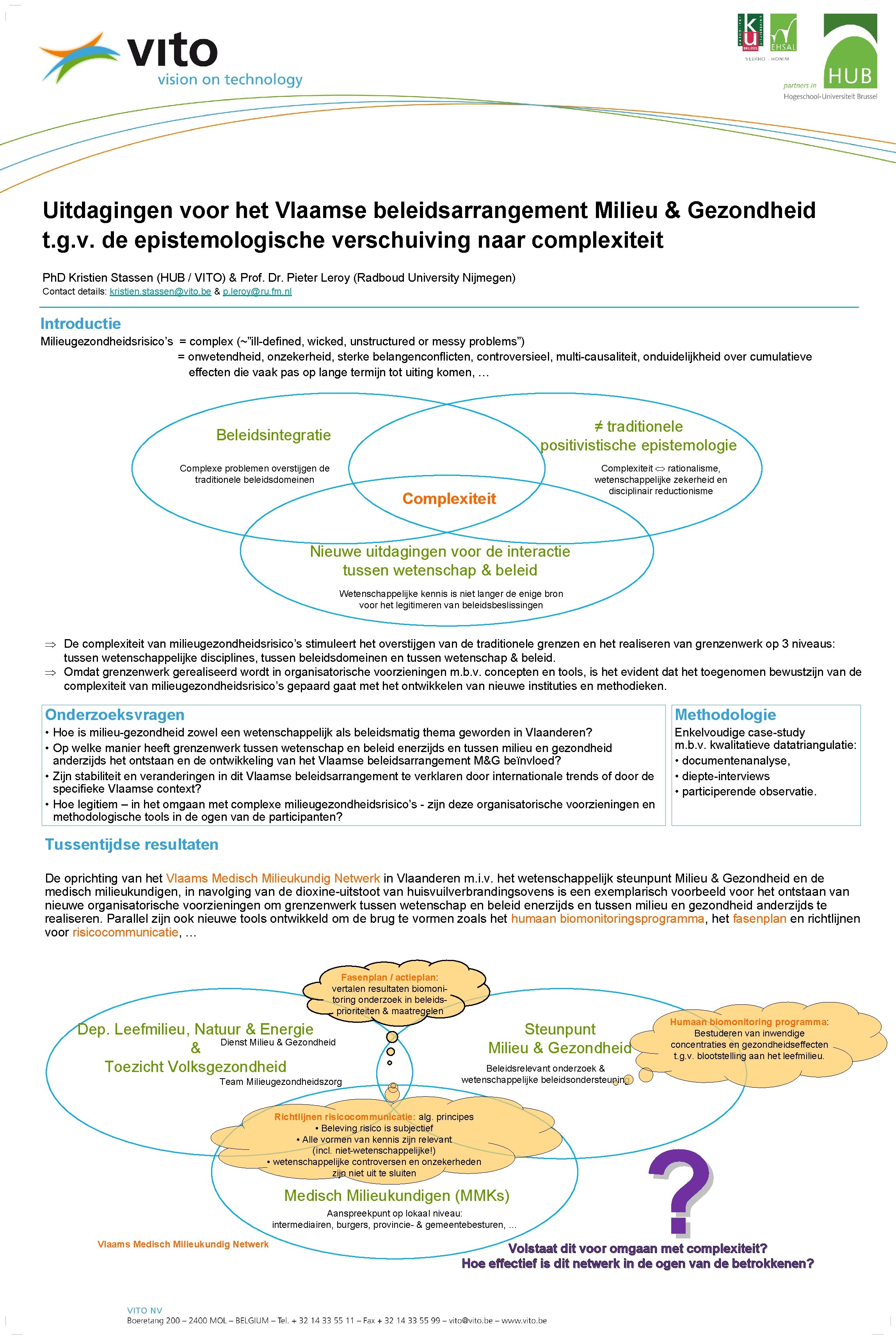 Uitdagingen voor het Vlaamse beleidsarrangement Milieu & Gezondheid t. g. v. de epistemologische verschuiving