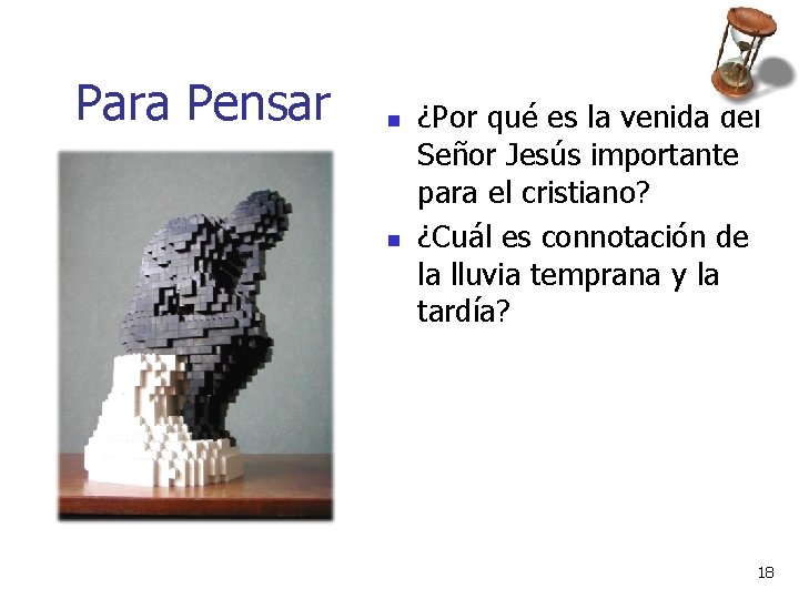 Para Pensar n n ¿Por qué es la venida del Señor Jesús importante para Para Pensar n n ¿Por qué es la venida del Señor Jesús importante para