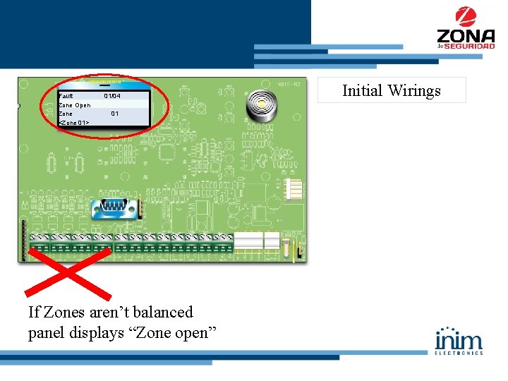 Fault Zone Open Zone <Zone 01> 01/04 01 If Zones aren’t balanced panel displays