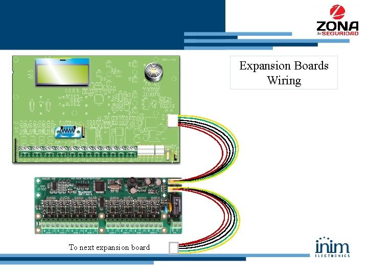 Expansion Boards Wiring To next expansion board 