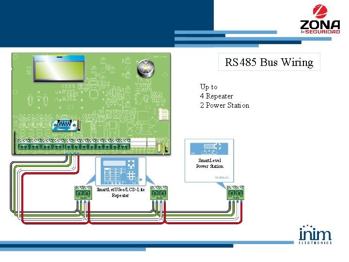 RS 485 Bus Wiring Up to 4 Repeater 2 Power Station Smart. Level Power