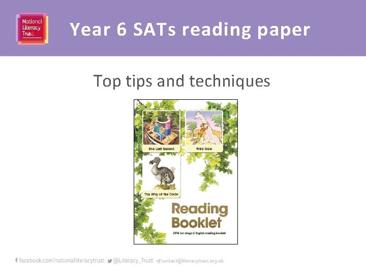 Year 6 SATs reading paper Top tips and techniques 