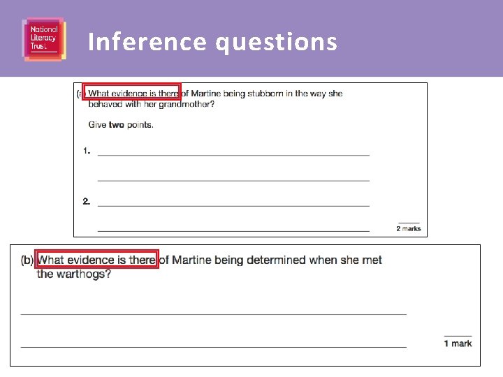 Inference questions 