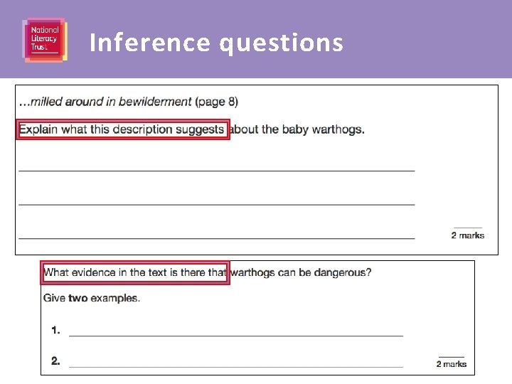 Inference questions 