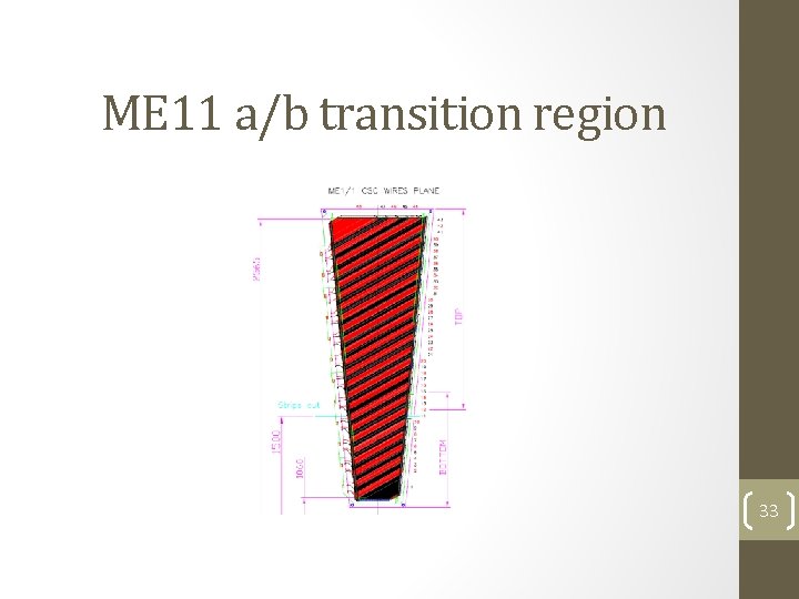 ME 11 a/b transition region 33 