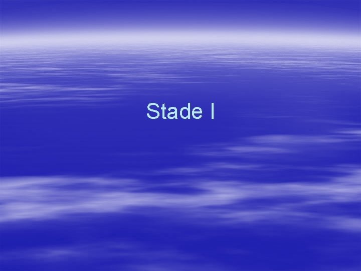 Stade I 