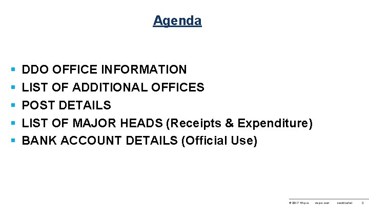 Agenda § § § DDO OFFICE INFORMATION LIST OF ADDITIONAL OFFICES POST DETAILS LIST